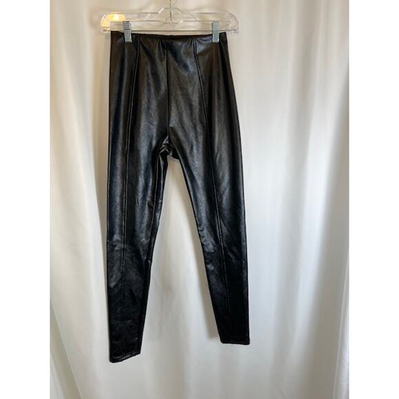 AFRM Pants - AFRM Los Angeles Faux Leather Leggings XS Black Stretch Career Party Fashion